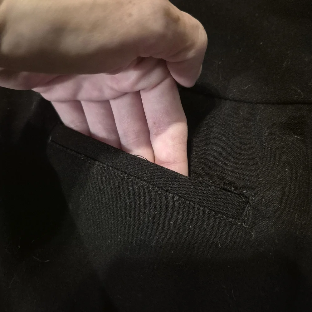 Alfani Women's Black Straight Leg Dress Pants 6 - Picture 10 of 13